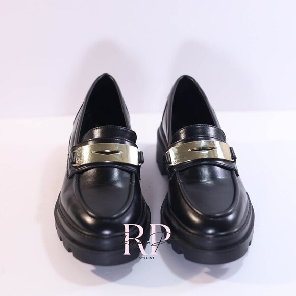 Zara Shoes - Zara Women lug sole faux leather loafers SZ 37 NWOT